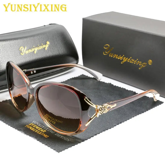 Polarized Women'S Sunglasses Fashion Brand Butterfly Sun Glasses UV400 Mirror Anti-Glare Eyewear Accessories 8842