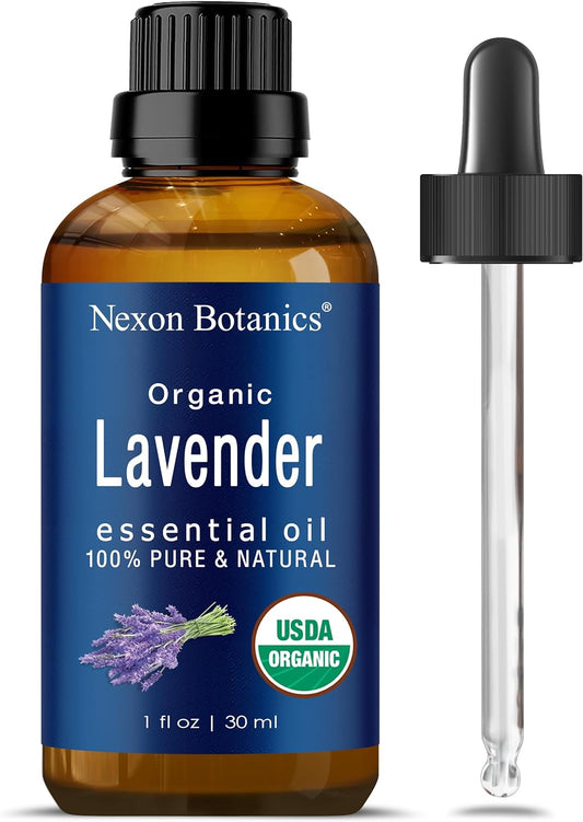 "Luxurious Organic Lavender Essential Oil - Unleash the Power of Nature for Relaxation, Beauty, and Well-Being - Perfect for Diffusers, Aromatherapy, Hair, and Skin Care - 30Ml"