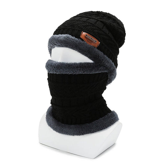 Clearance! Mens Womens Winter Beanie Hat Scarf Set,Winter Cap Neck Warmer for Men Women Adults Gifts,Warm Knit Hat Thick Fleece Lined